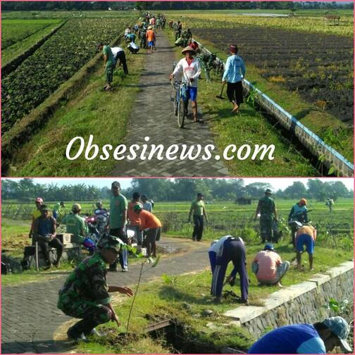 ​Koramil 0810/02 Bagor Bersama Masyarakat Gelar Penghijauan