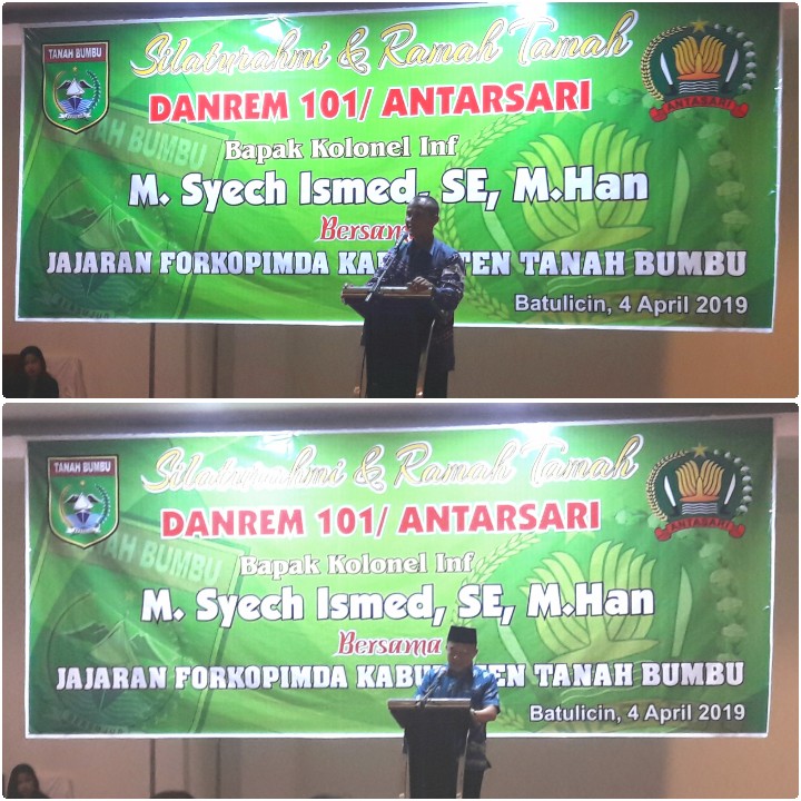 Danrem 101/Ant Silaturahmi Dan Ramah Tamah Dengan Muspida Tanbu