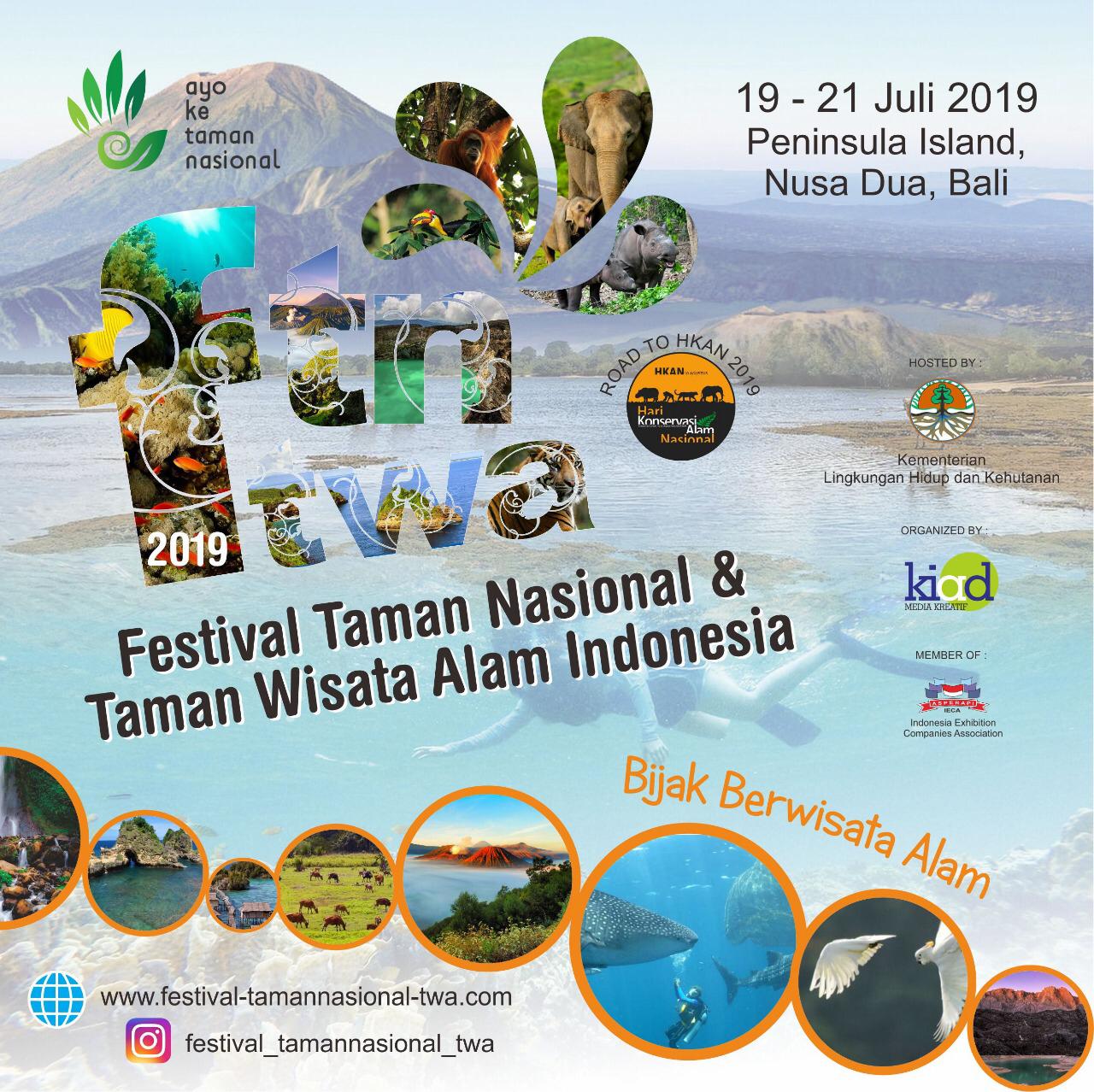 Festival Taman Nasional Dan Wisata Alam Indonesia Dijadwalkan Digelar Di Bali