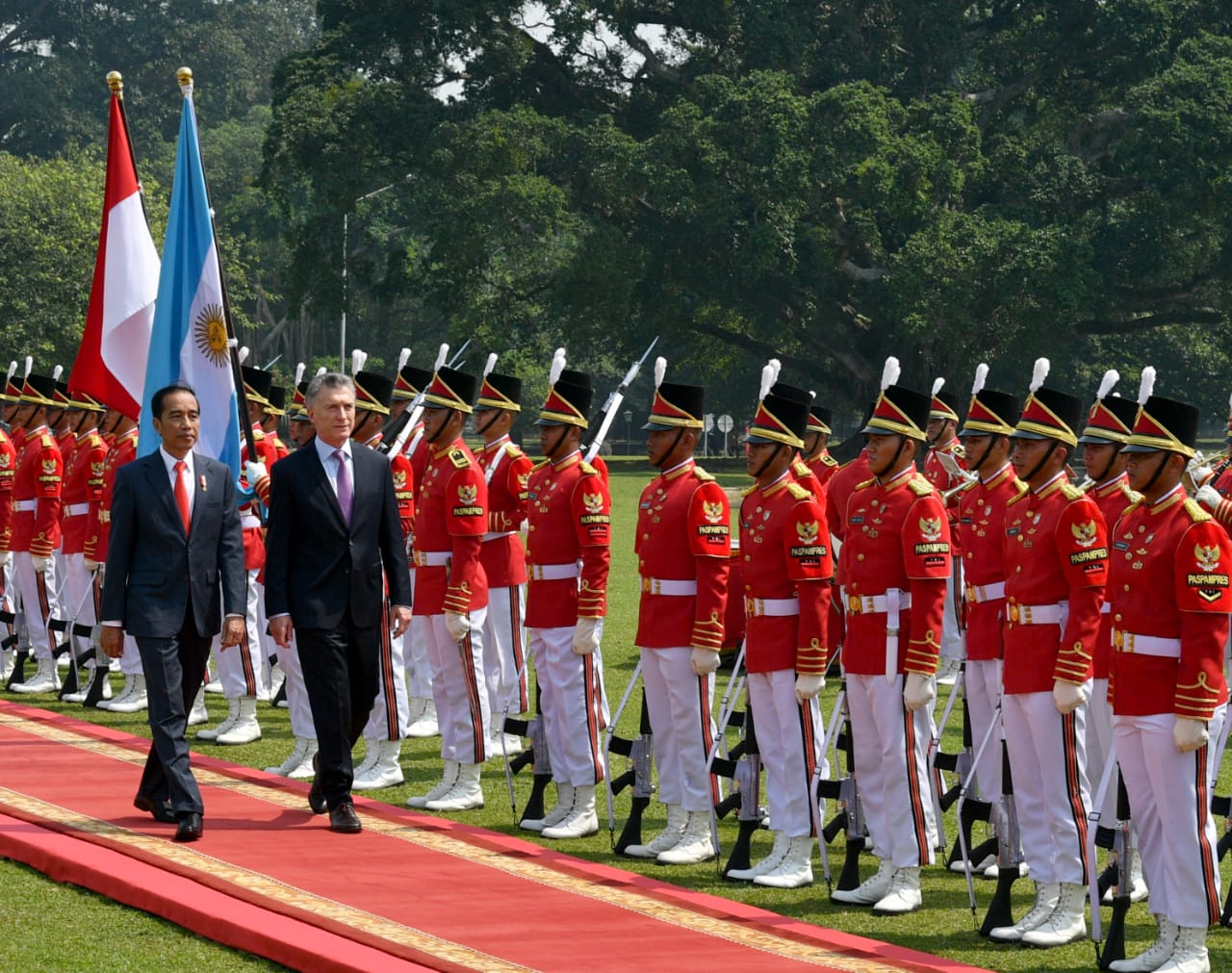 Kunjungan Kenegaraan Presiden Argentina Diterima Langsung Presiden RI