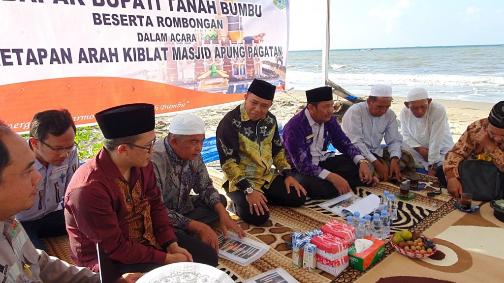 Arah Kiblat Masjid Apung Multiyears CSR PT.BIB Ditetapkan