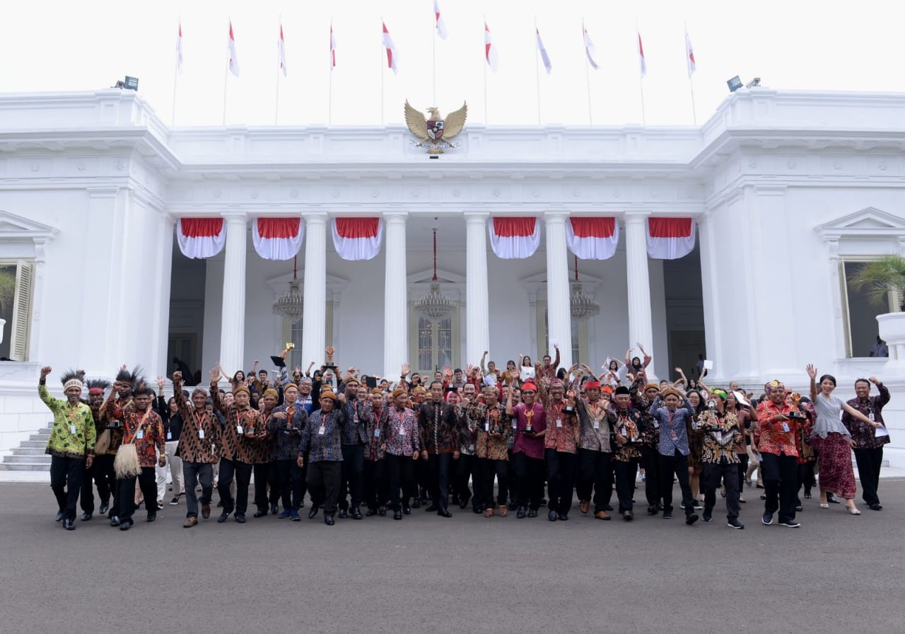 Presiden RI Gelar Silahturami Dengan Para Pemenang Festival Gapura Cinta Negeri