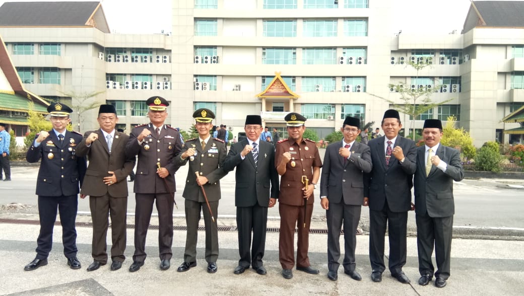 Suasana Khidmad Upacara Hari Kesaktian Pancasila di Pemkab Inhil