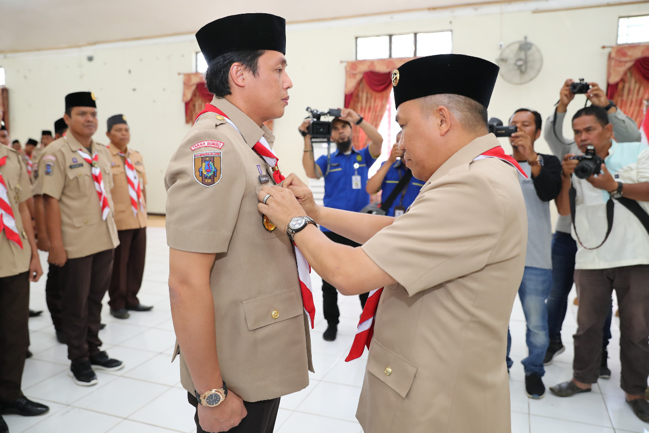 Pelantikan Mabicab Dan Kwarcab Pramuka Tanbu