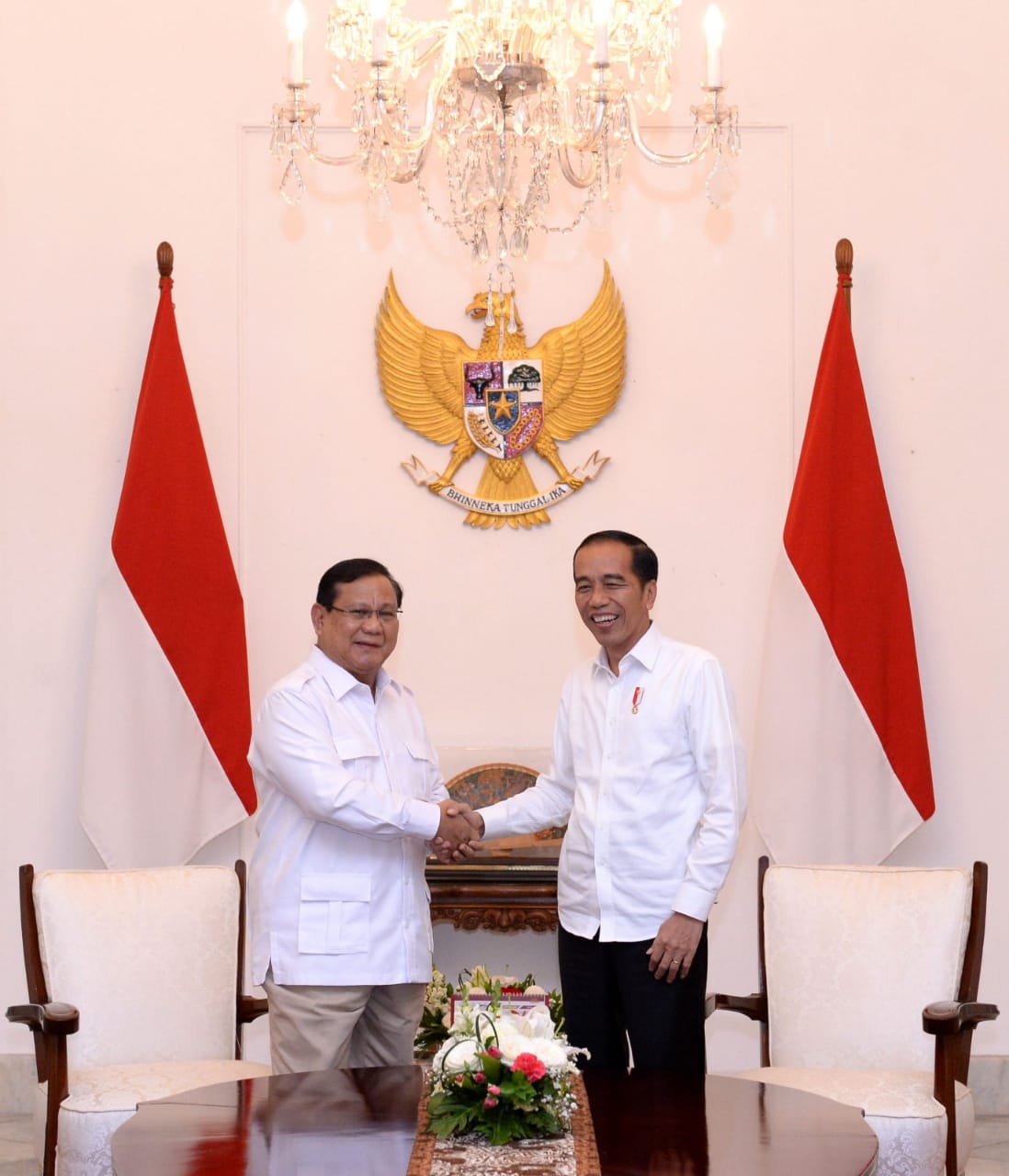 Presiden Jokowi Terima Prabowo Di Istana Negara