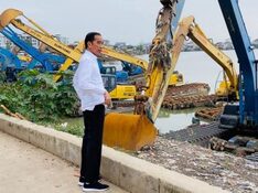 Presiden Tinjau Waduk Pluit; Pastikan Peralatan Penanganan Banjir Berfungsi Optimal