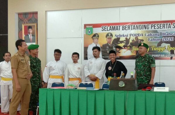 Kodim 1022/Tnb Tuan Rumah Seleksi Atlit Popda 2020 Cabor Pencak Silat