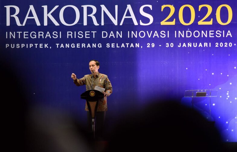 Buka Rakornas Kemenristek/BRIN, Presiden Minta BRIN Orkestrasi Proyek Riset Strategis