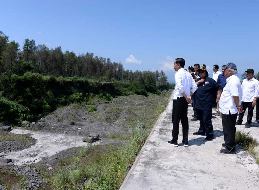Presiden RI Tinjau Sabo Dam Kali Putih