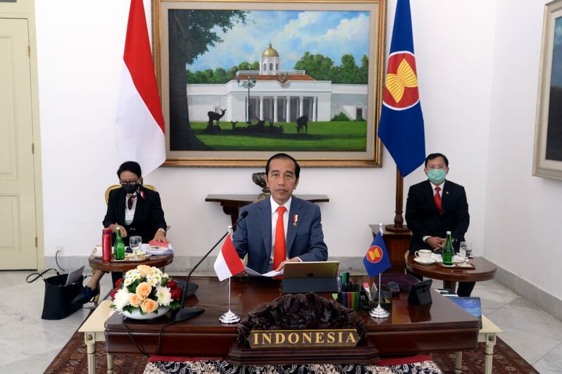 Presiden RI Ikuti KTT ASEAN khusus Bahas Covid-19