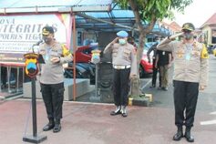 Polres Tegal Gelar Pendisiplinan Menuju Hidup New Normal