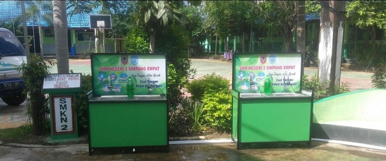 SMKN 2 Simpang Empat Siap Implementasikan New Normal Di Sekolahnya