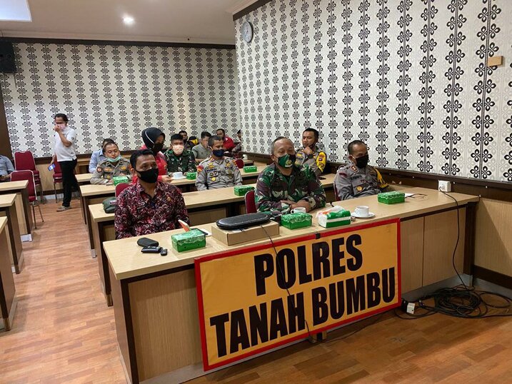 Kodim 1022/Tnb Siap Sukseskan Desa Tangguh Bencana di Kab. Tanah bumbu