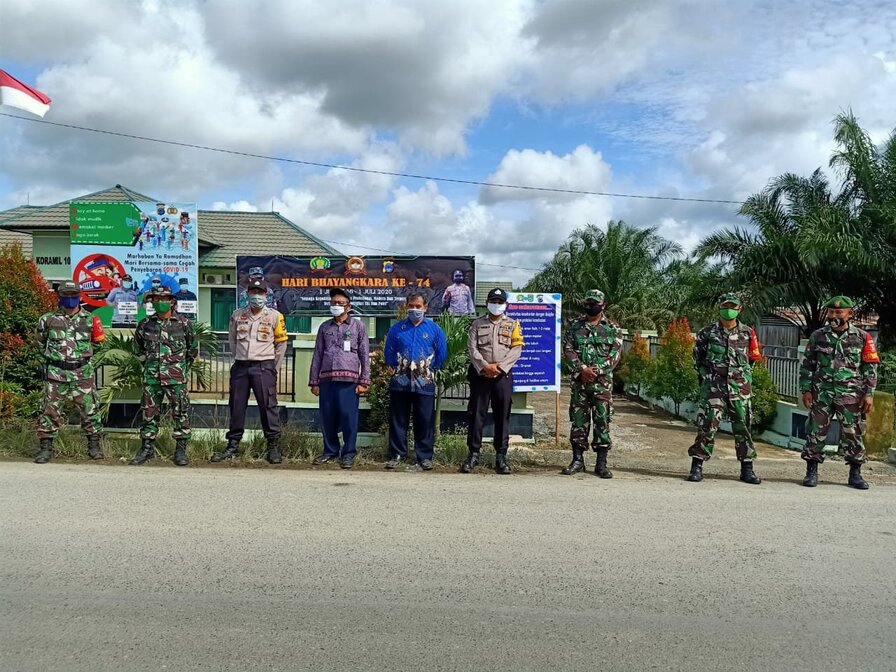 Edukatif dan Humanis Jajaran Kodim 1022/Tnb Tegakan Disiplin Protokol Kesehatan Covid-19