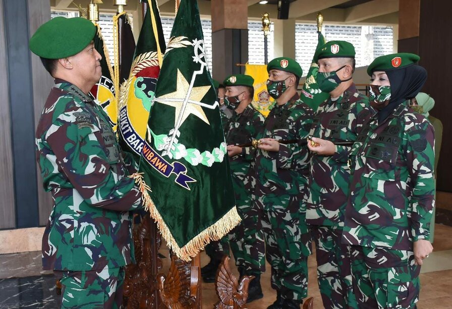 Kasad Pimpin Sertijab 9 Pangkotama, Asisten dan Kabalakpus TNI AD Juga Laporan Korp Kenaikan Pangkat Pati TNI AD