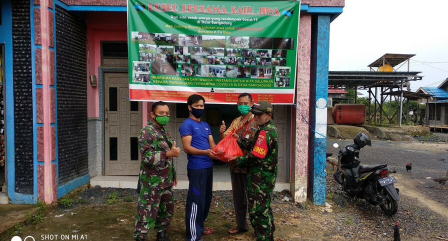 Ucapan Terimakasih, Warga Desa Sarigadung Atas Keperdulian Dandim 1022/Tnb