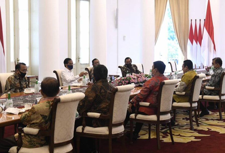 Pimpinan MPR Kunjungi Presiden di Istana Bogor