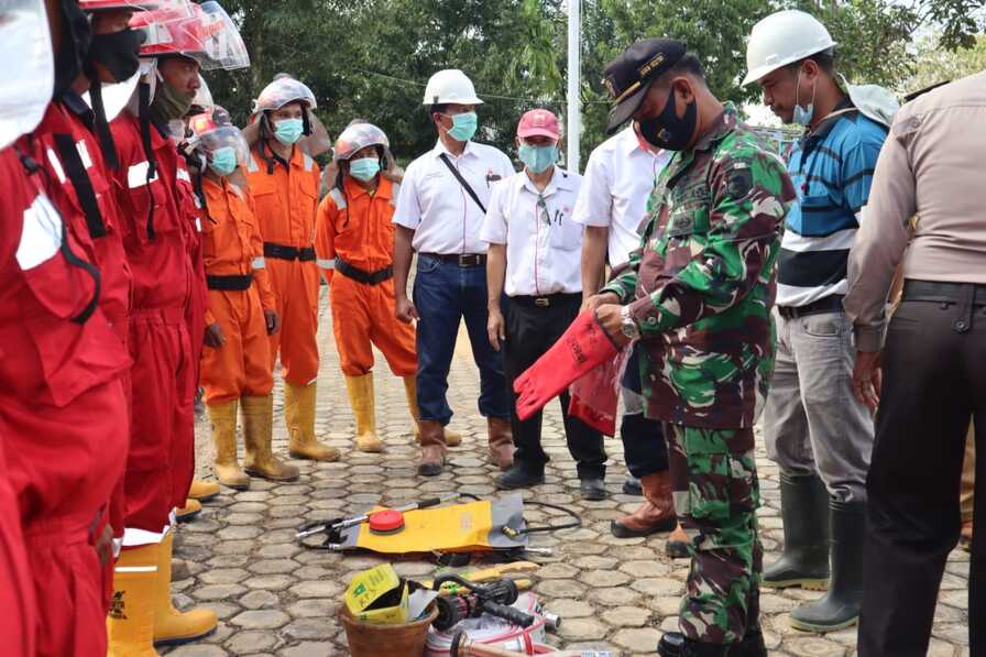 Koramil 1022-03/Khu Bersama Muspika Kuranji Gelar Apel Kesiap Siagaan Karhutla