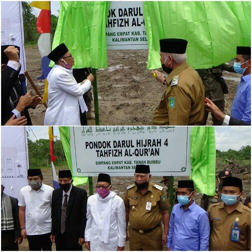 Peletakan Batu Tandai Pembangunan Ponpes Darul Hijrah di Bumi Bersujud