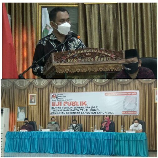 KPU Tanbu gelar Uji Publik DPS Pilkada 2020