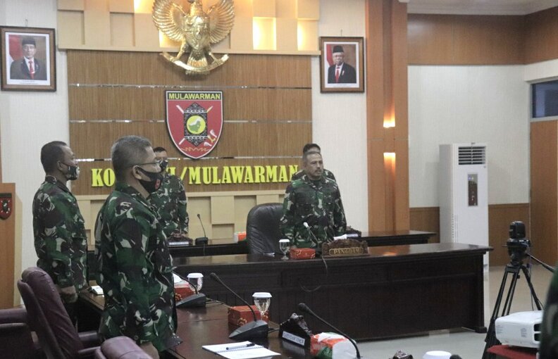 Perdana Kodam VI/Mulawarman Gelar Apel Dansat Tersebar TA 2020 Secara Virtual