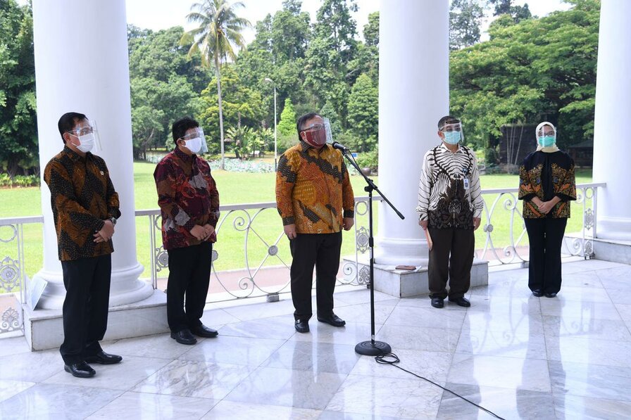 Tim Vaksin Merah Putih Diterima Presiden di Istana Bogor