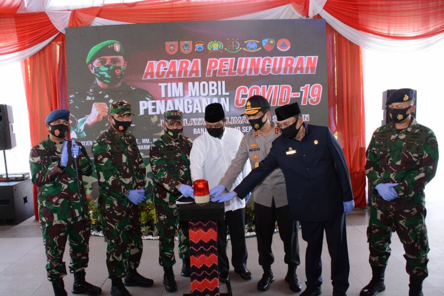 Atasi Penyebaran Covid-19, Pangdam VI/ Mlw Bersinergi Dengan Polda dan Pemrov Luncurkan Komob Korem 101/Ant