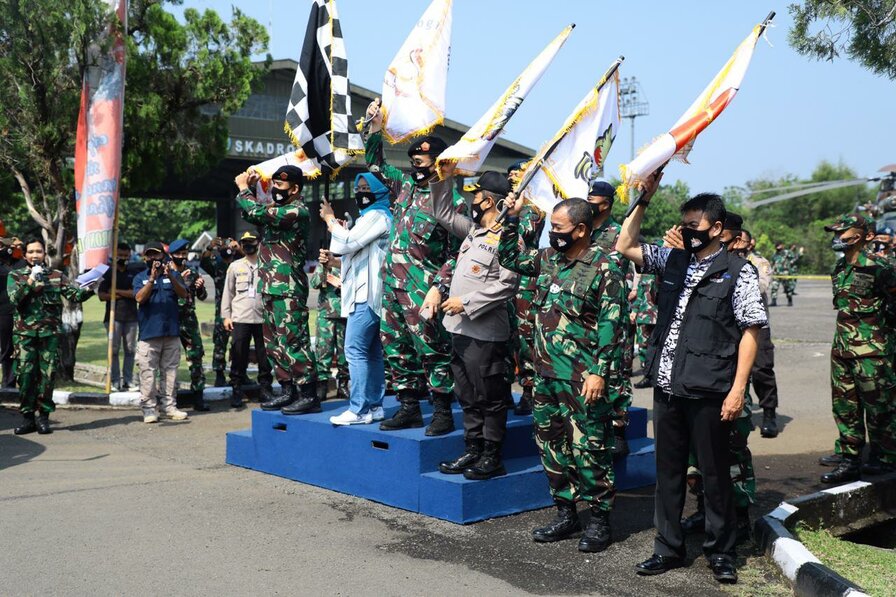 Bupati Bogor Apresiasi, Bantuan Ribuan Sembako Pada Masyarakat dari Alumni Akabri 89