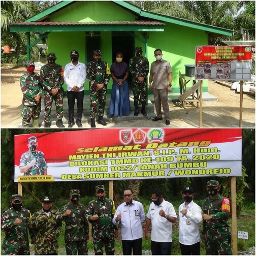 Kunjungi TMMD ke 109 Kodim 1022/TNB, Mayjen TNI Irwan Apresiasi Kinerja Satgas