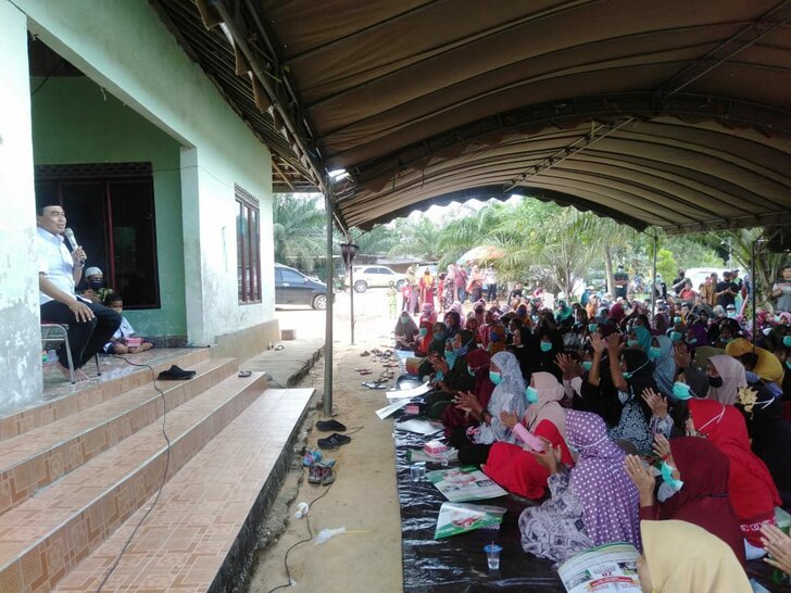 Dukungan Mengalir, 5 Desa Di Angsana Siap Menangkan ZR Hingga 90 Persen