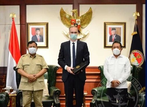 Menhan Prabowo Terima Kunjungan Kehormatan Dubes Denmark