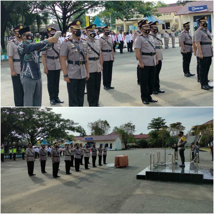 Beberapa Pejabat Jajaran Polres Tanbu Berganti