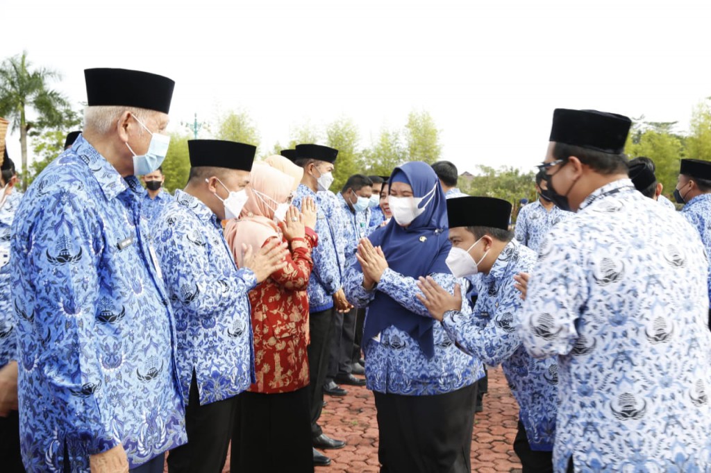 Apel Gabungan Digelar Menandai Berakhirnya Jabatan Bupati dan Wakil Bupati Tanbu