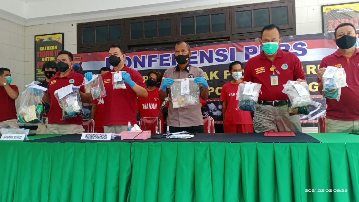 Ditresnarkoba Polda Jateng “Gelorakan Perang Terhadap Narkoba” ditengah Pandemi Covid 19