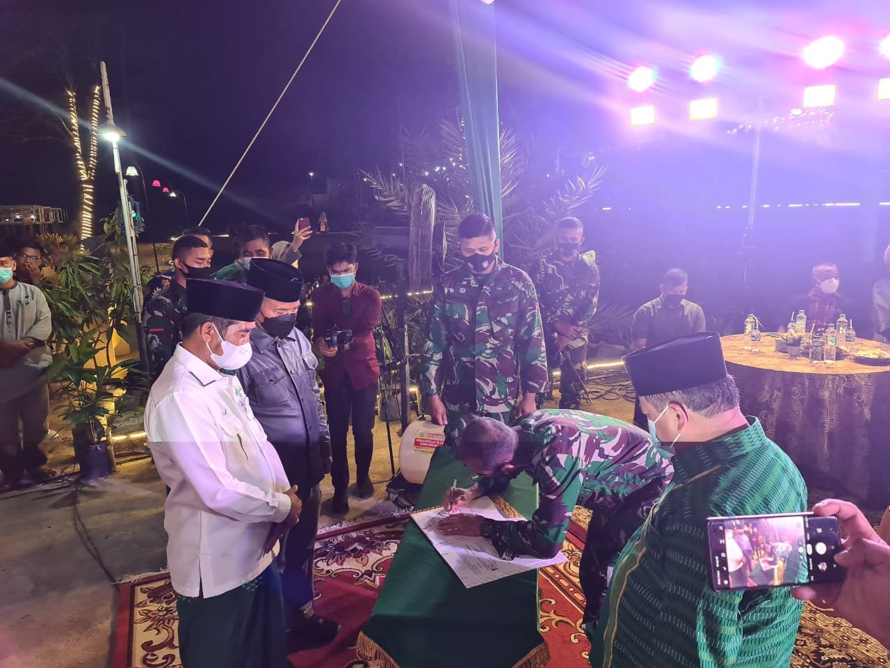 Disaksikan Pangdam I Bukit Barisan KOREM 031/Wrb, NU dan Polda Riau Tandatangani MoU Jaga Keutuhan NKRI