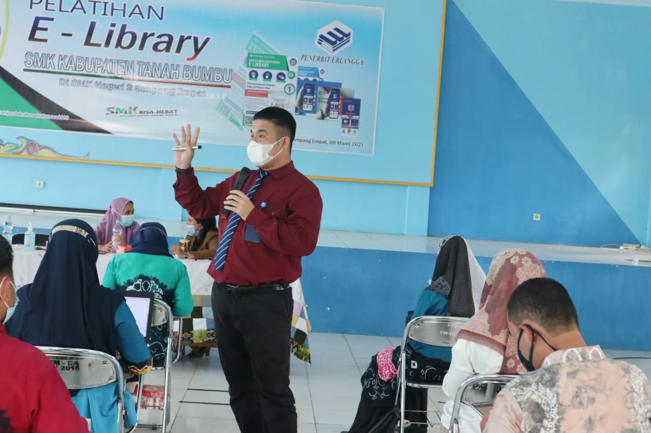 Gandeng PT. Erlangga MKKS SMK Tanbu Gelar Diklat E- Library