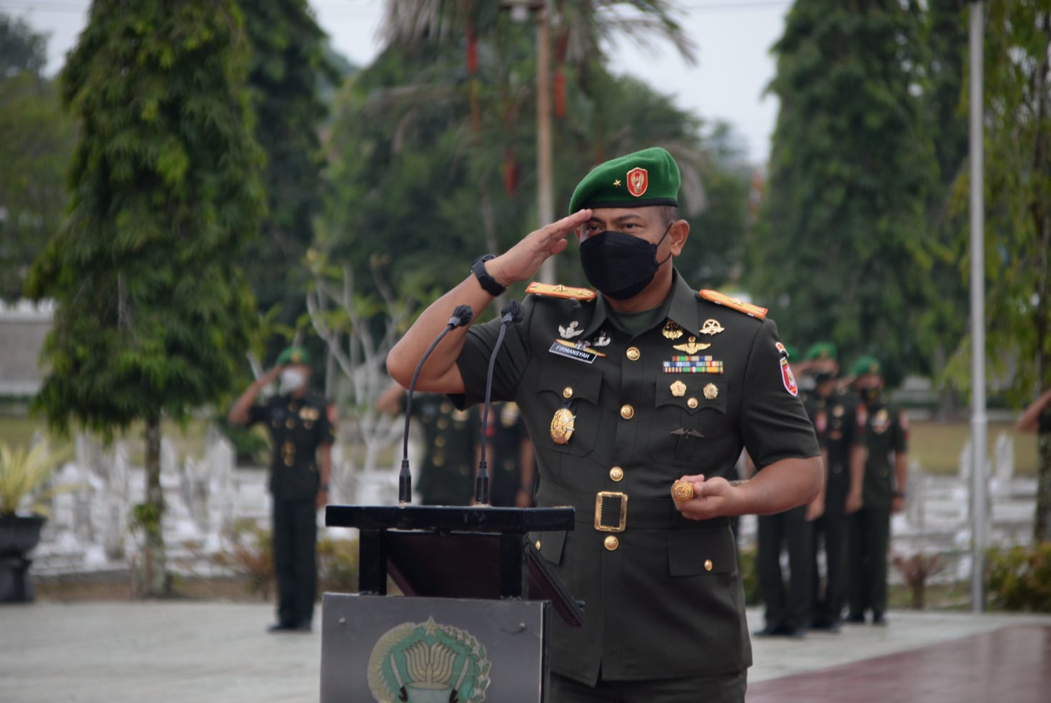 Peringati HUT Kodam Vl/Mulawarman, Korem 101/Ant Melaksanakan Ziarah ke TMP