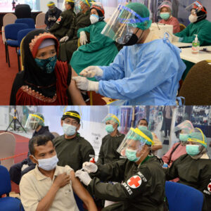 Korem 101/Antasari, Serbuan Vaksinasi TNI Kembali di Gelar di Duta Mall