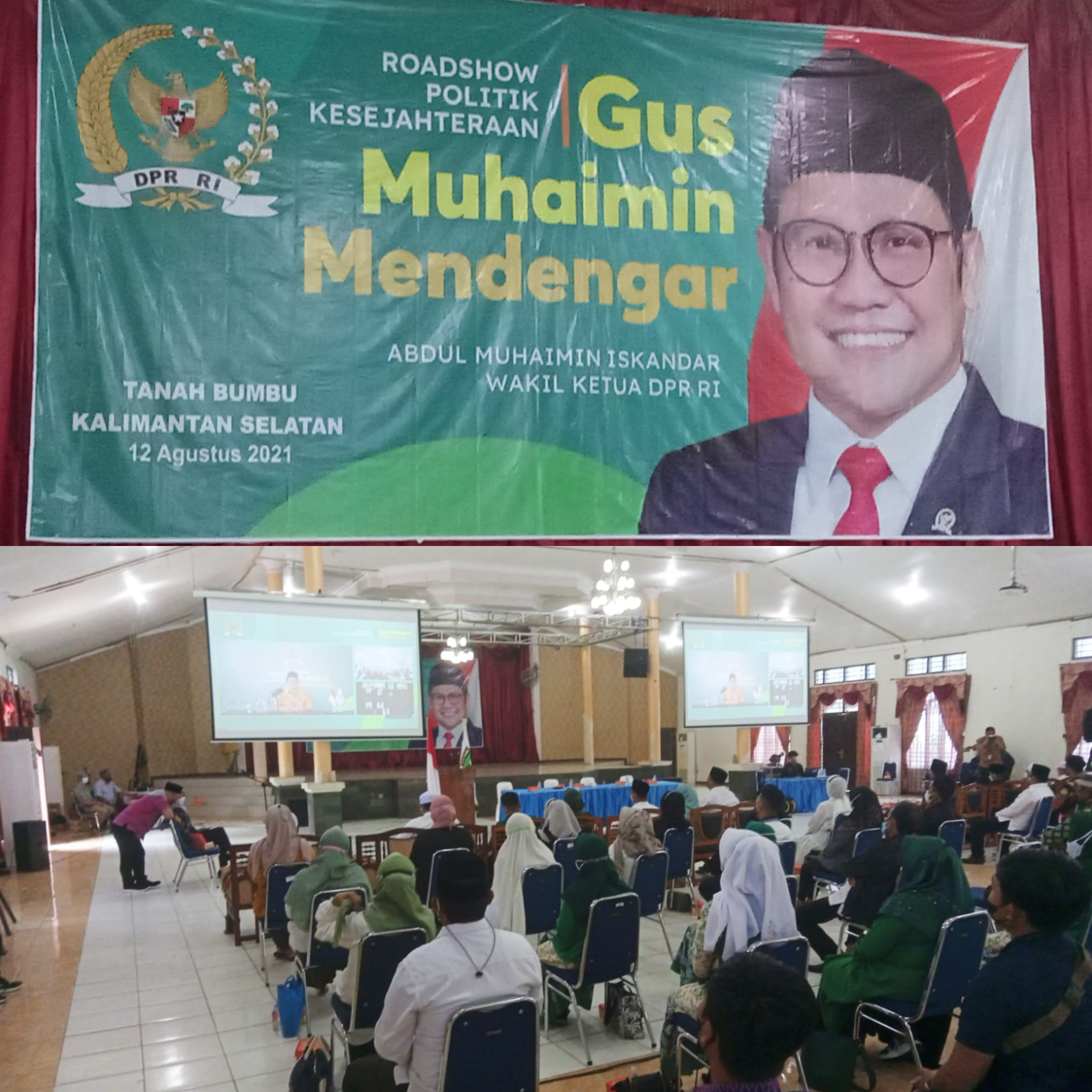 Roadshow Politik Kesejahteraan Wakil Ketua DPR RI Bersama Elemen Masyarakat Kalsel