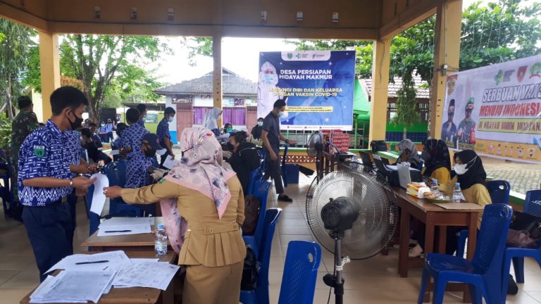 Desa Persiapan Hidayah Makmur Bersama Kodim Gelar Vaksinasi