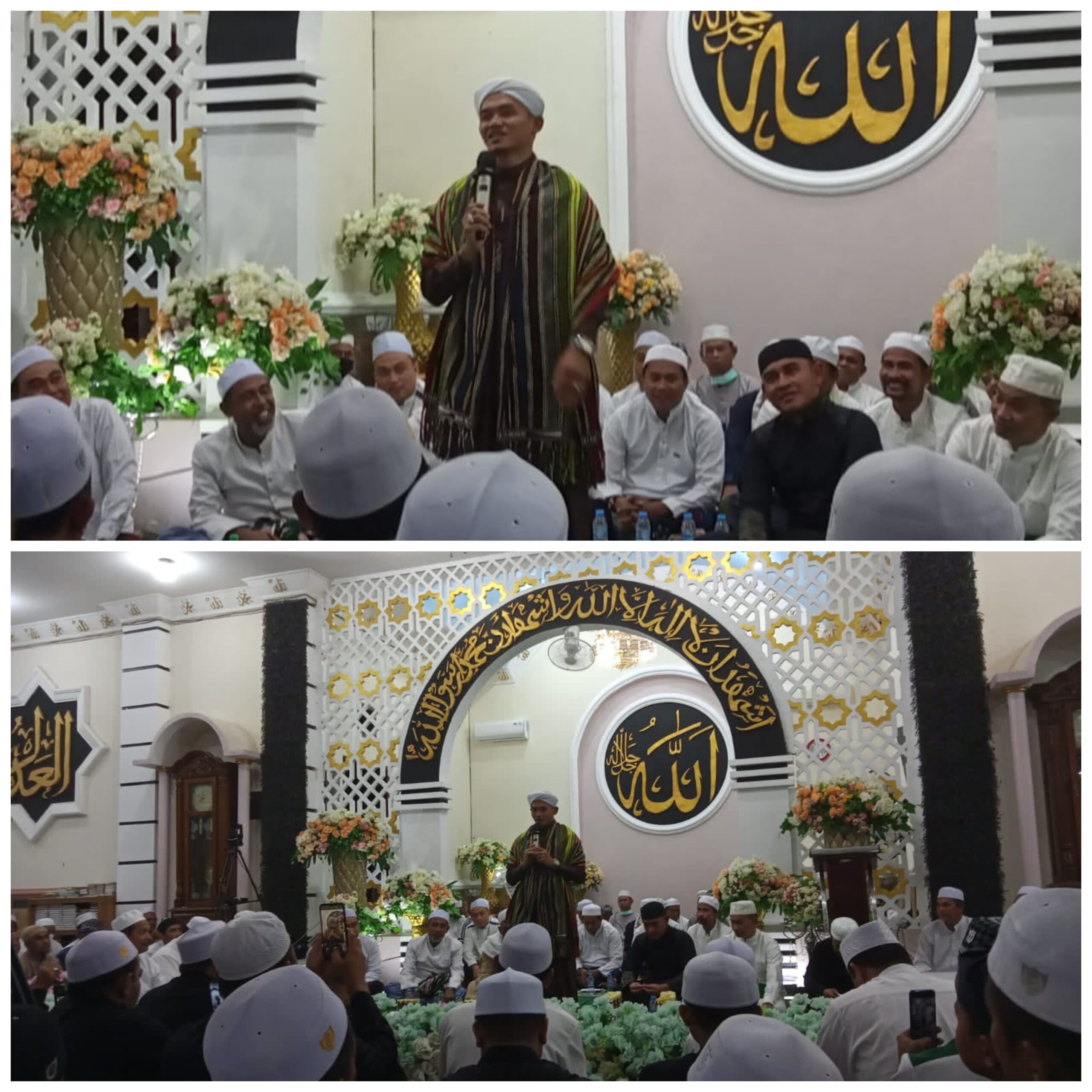 Hadiri Majelis Lailatul Jumat, Guru Yanor dari Kelua Berikan Ceramah Agama