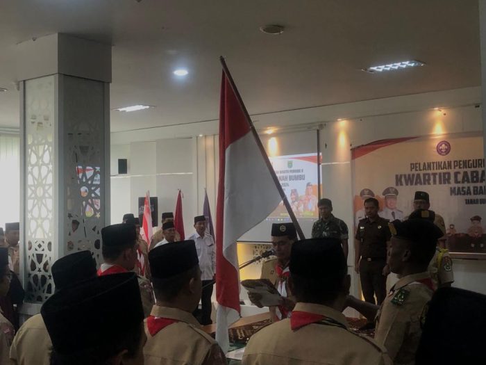 Pengurus Kwarcab Gerakan Pramuka Tanbu PAW Periode II Periode 2019-2024 Dilantik Bupati