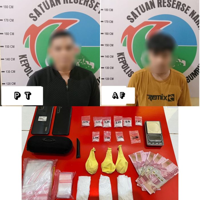 Tangkap Dua Pengedar Narkoba, Polres Tanbu Dapati 10 Paket Sabu