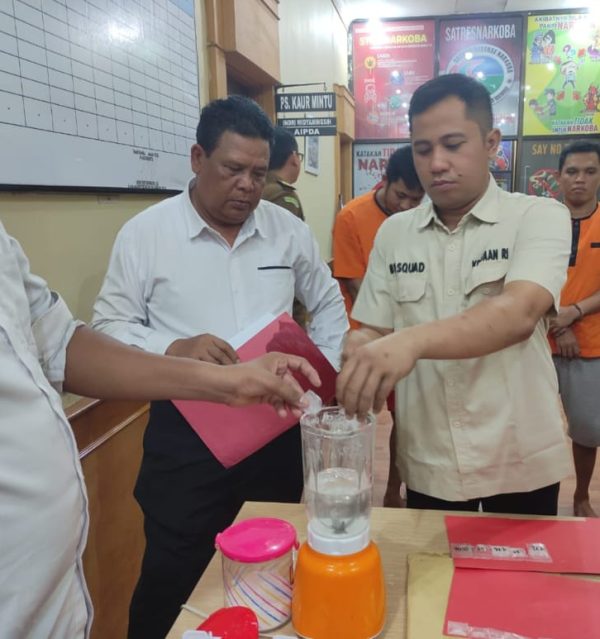 Polres Tanbu Musnahkan Barbuk Narkotika Hasil Ungkap Kasus