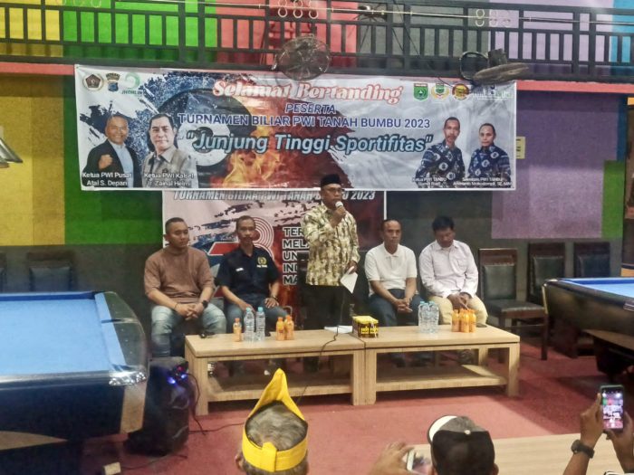 Turnamen Biliar PWI Tanbu Ditutup, Tinggalkan Jejak Prestasi dan Harapan dari Wakil Bupati