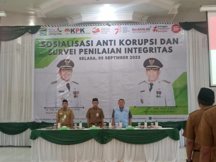 Sosialisasi Anti Korupsi di Tanah Bumbu, Sekda Ajak Ingatkan Sesama