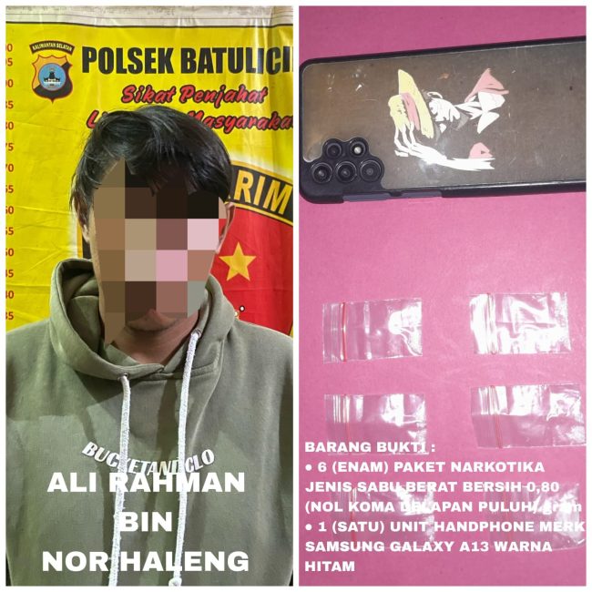 Amankan Pria di Batulicin, Polres Tanbu Dapati Paket Sabu