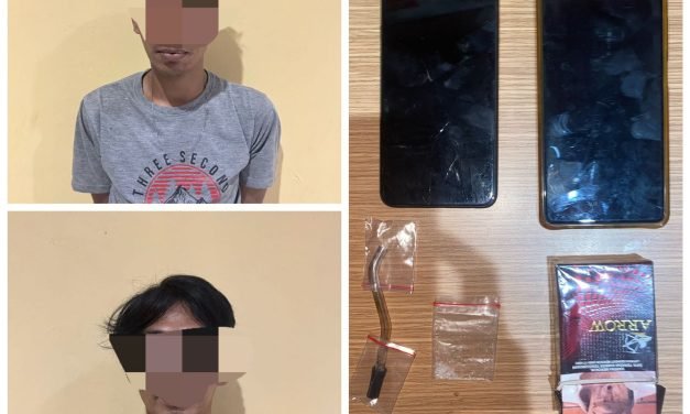 Kantongi Paket Sabu, Dua Pria Dibekuk Polsek Sungai Loban