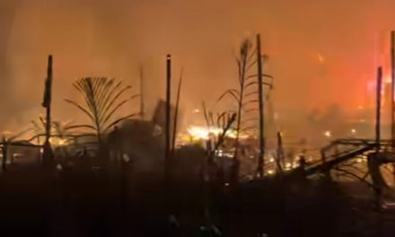 Puluhan Rumah Hangus Terbakar di Tungkaran Pangeran Hingga Akibatkan Kerugian Besar