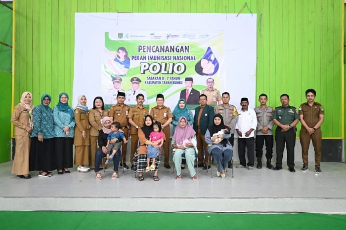 Pencanangan Pekan Imunisasi Nasional Polio Resmi Dimulai